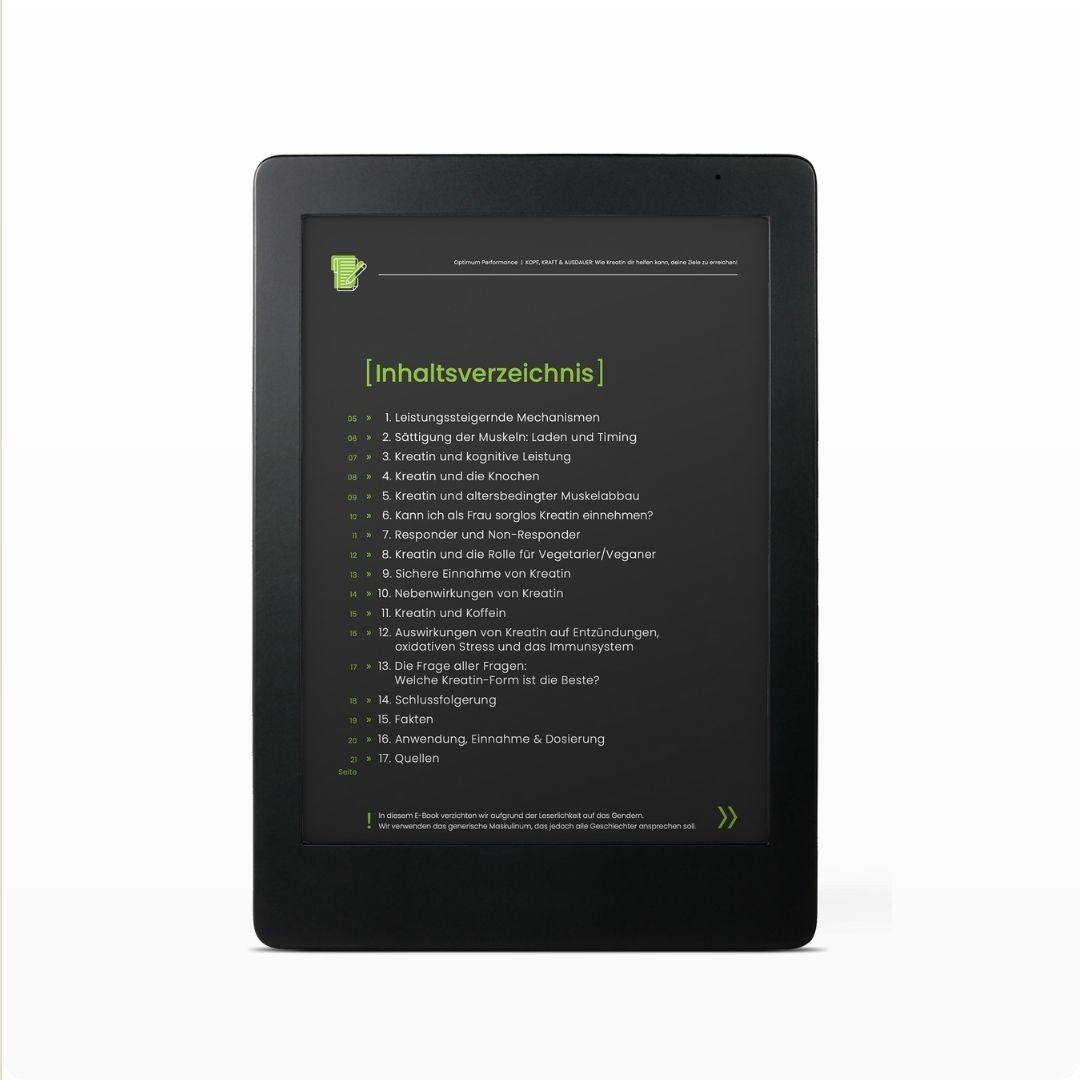 E-Book: KREATIN - OPTIMUM PERFORMANCE®